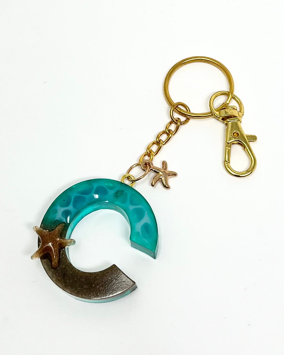 Alphabet Keyring in Seashore effect