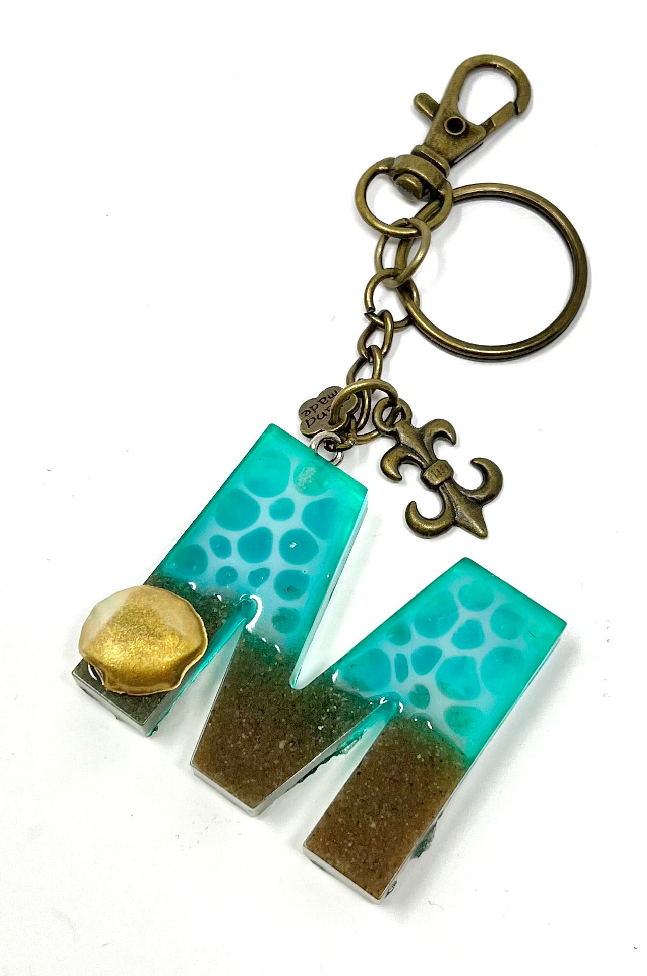 Alphabet Keyring in Seashore effect