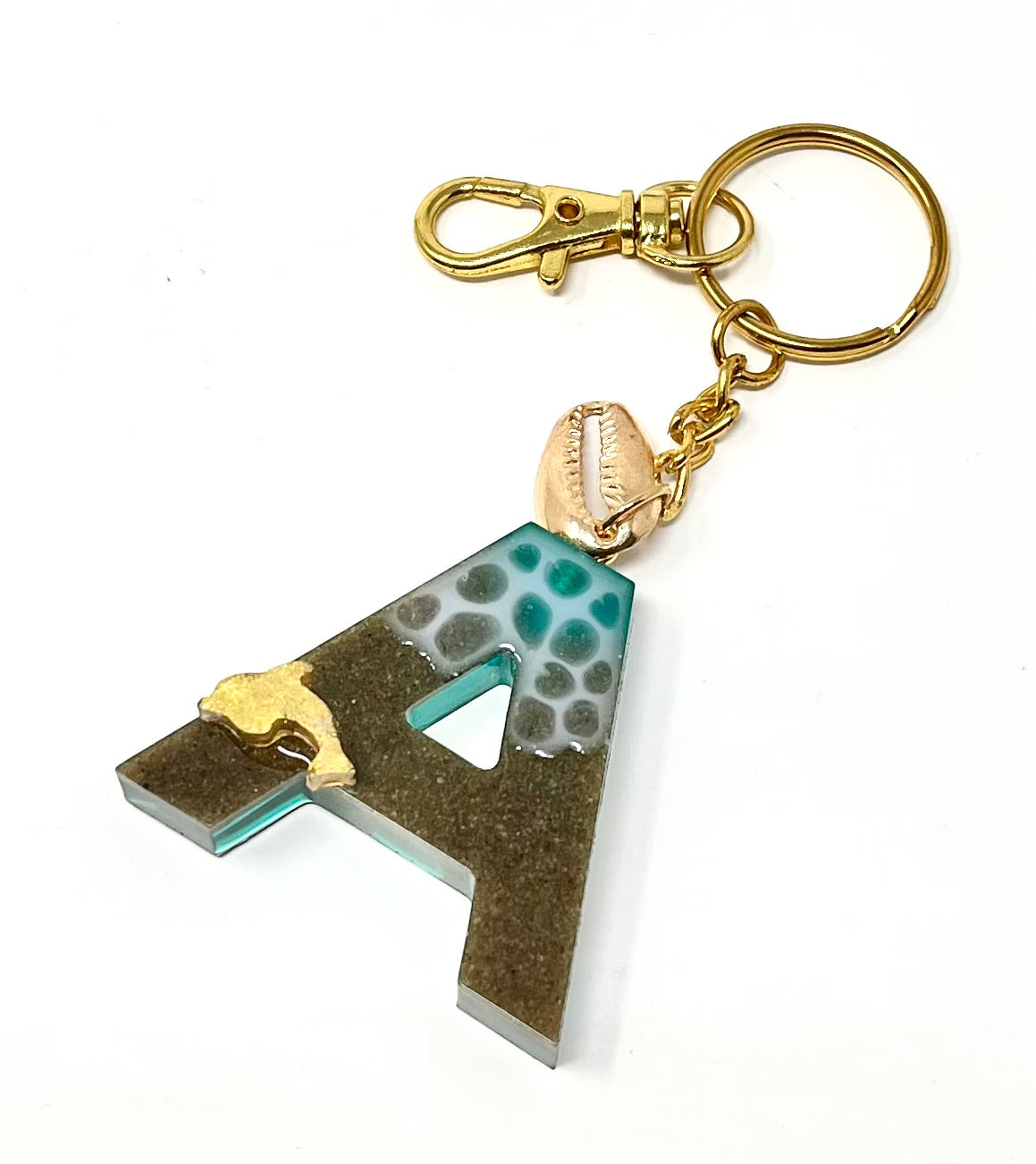 Alphabet Keyring in Seashore effect