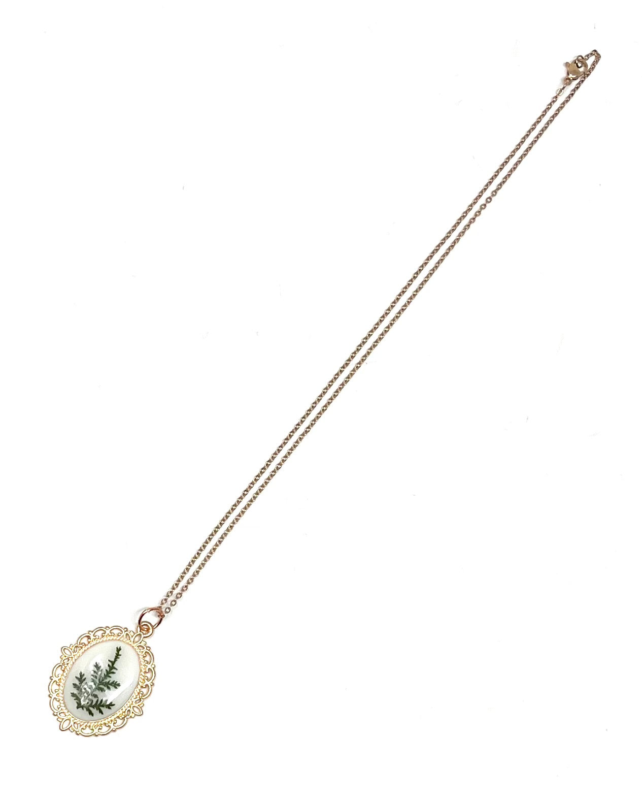 Real Fern Frond Necklace
