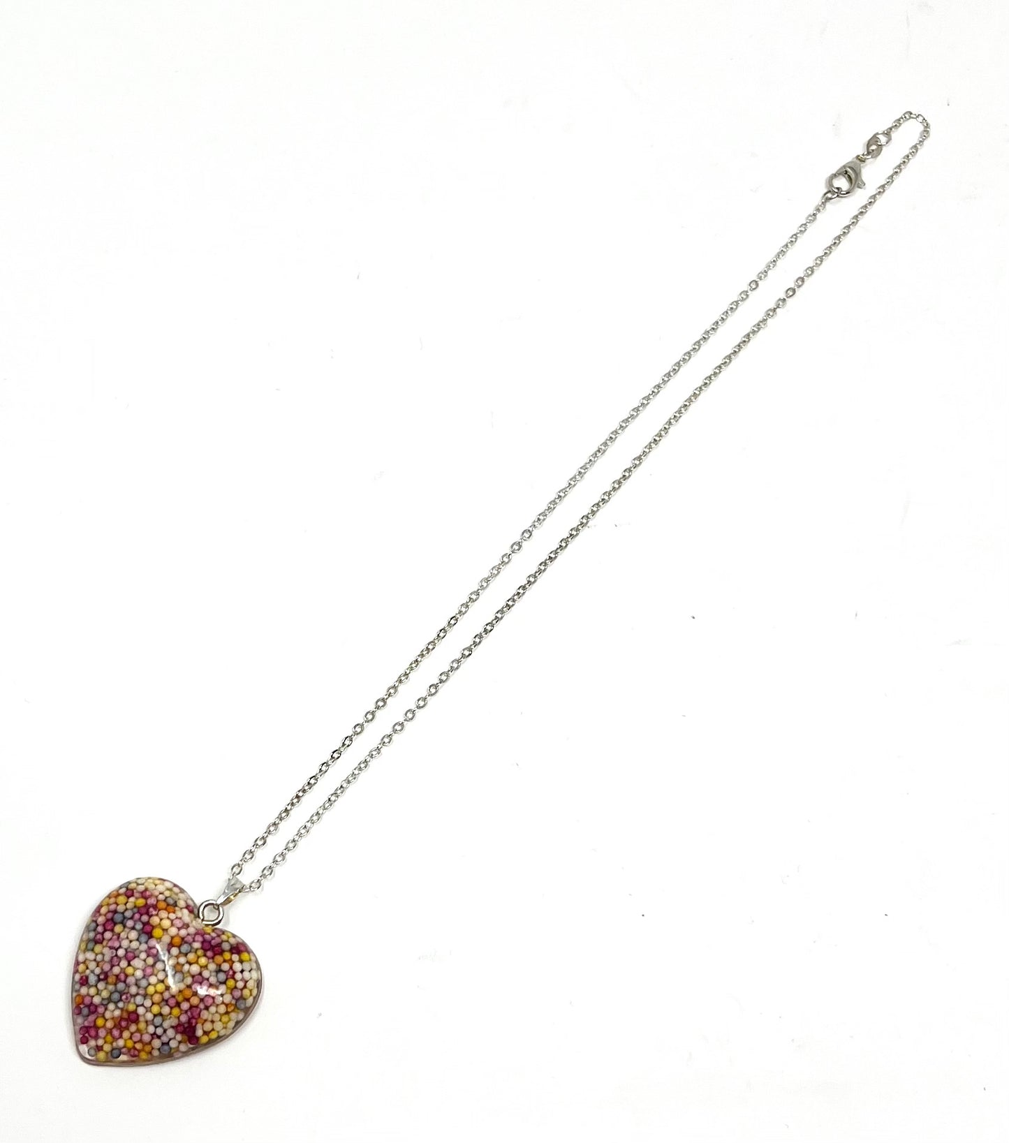 Heart shaped Sprinkles Necklace