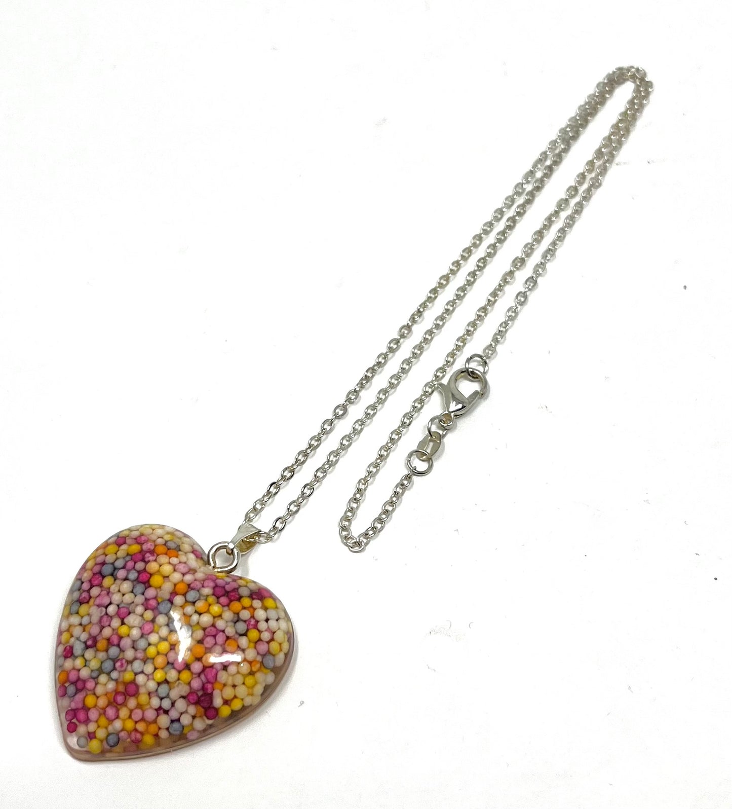 Heart shaped Sprinkles Necklace