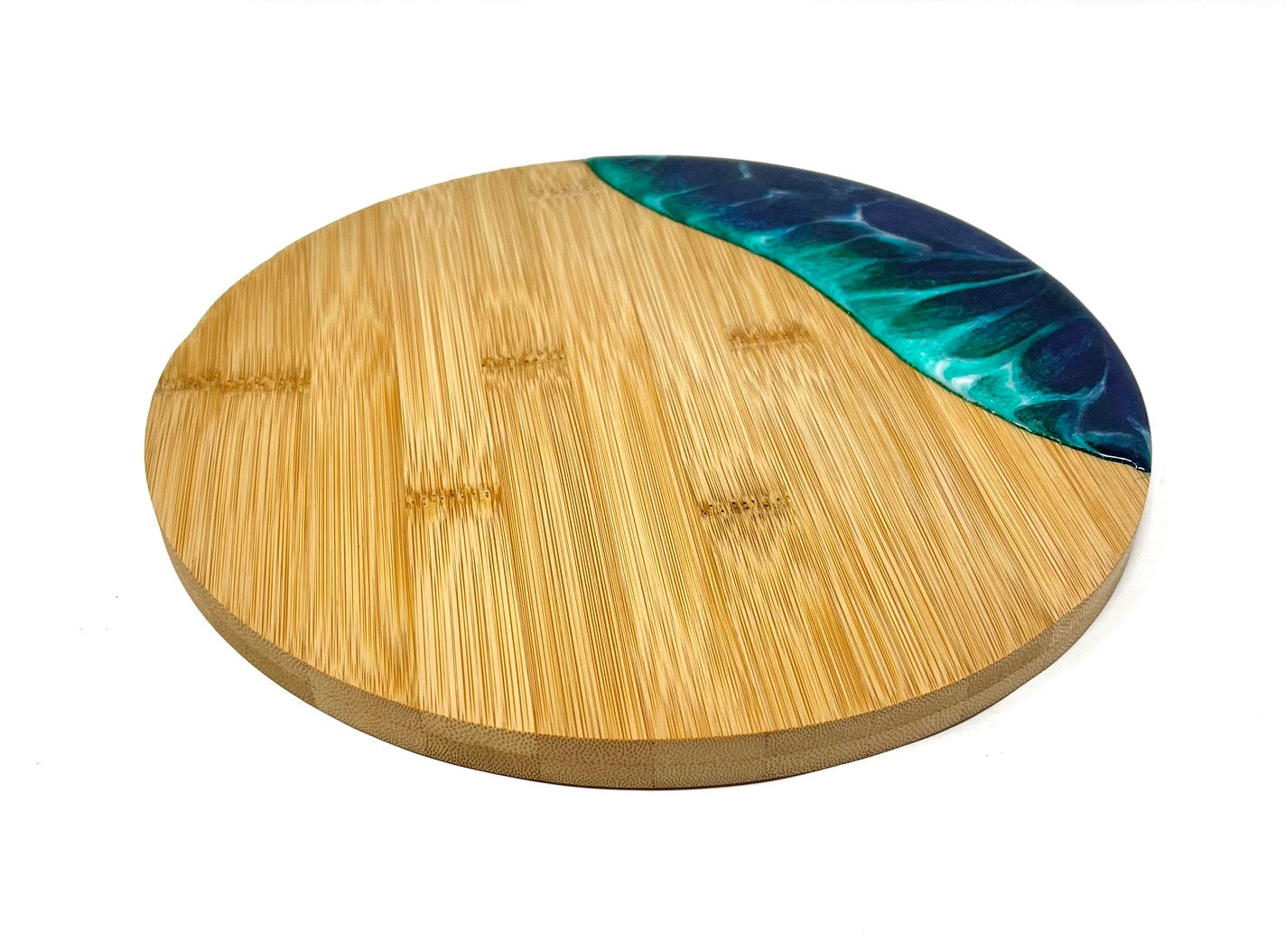Deep Ocean Effect Round Serving Board