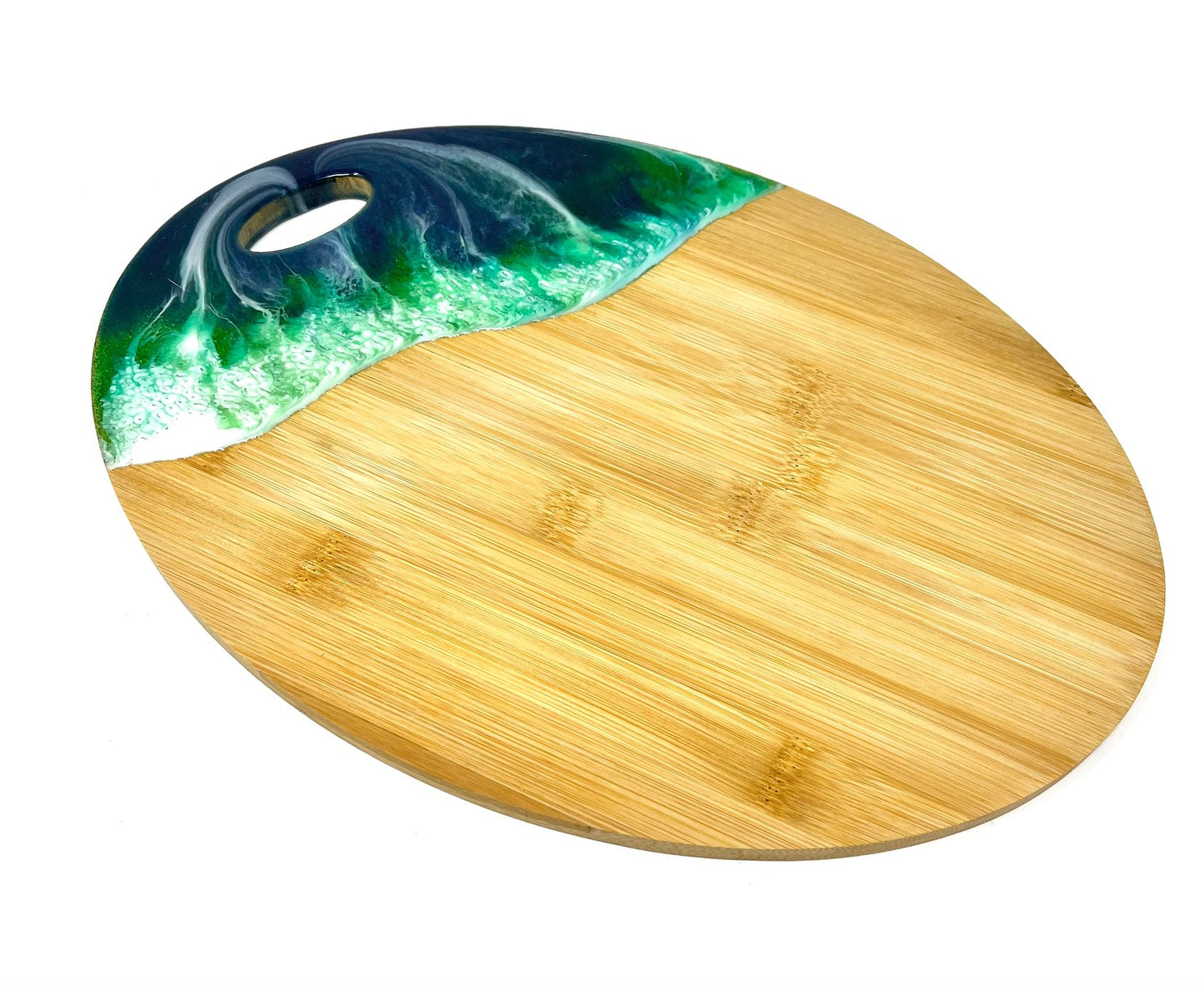 Wave Effect Oval Serving Board