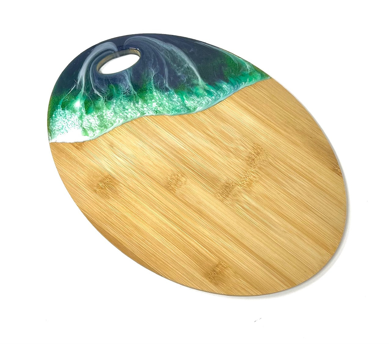 Wave Effect Oval Serving Board