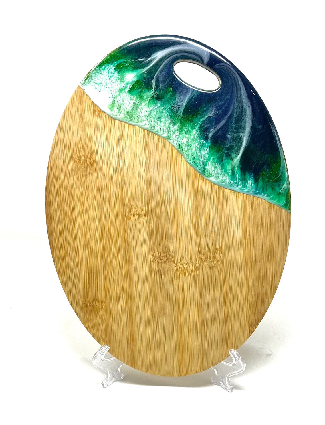 Wave Effect Oval Serving Board