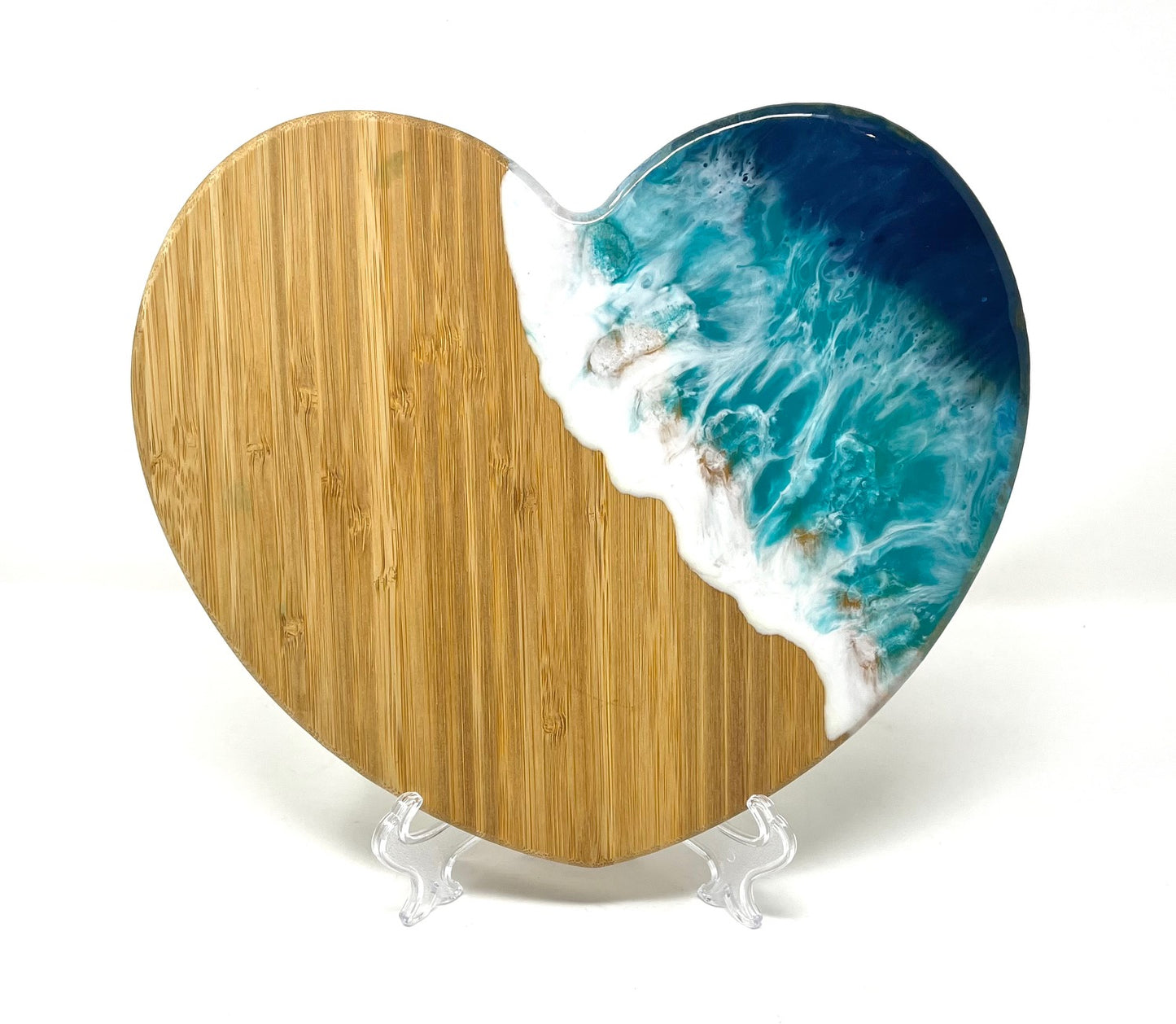 Wave Effect Heart Shaped Serving Board