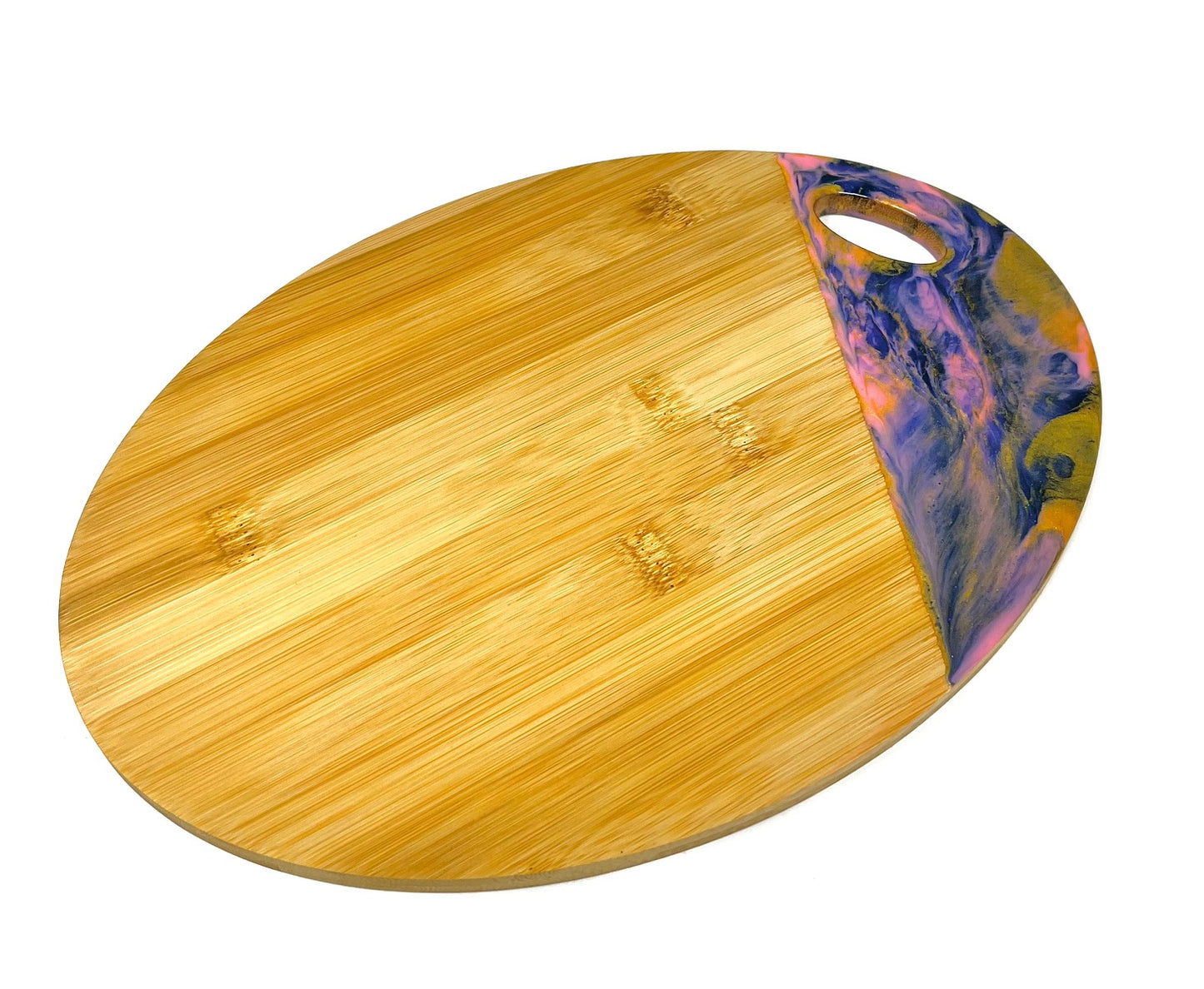 Galaxy Swirl Effect Oval Serving Board