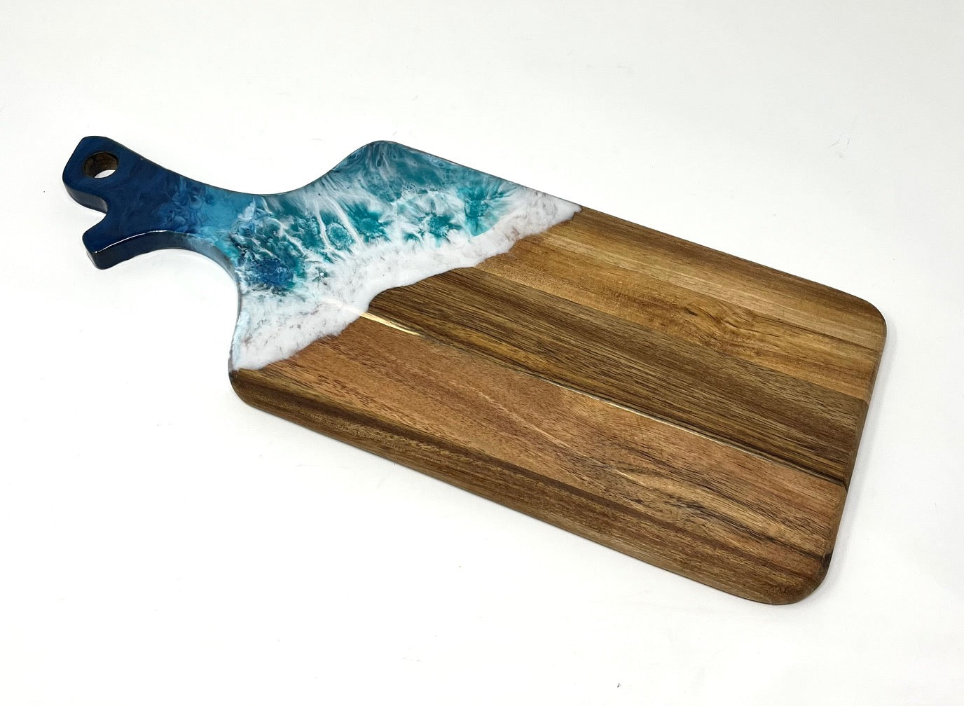 Acacia Wave Effect Paddle Serving Board