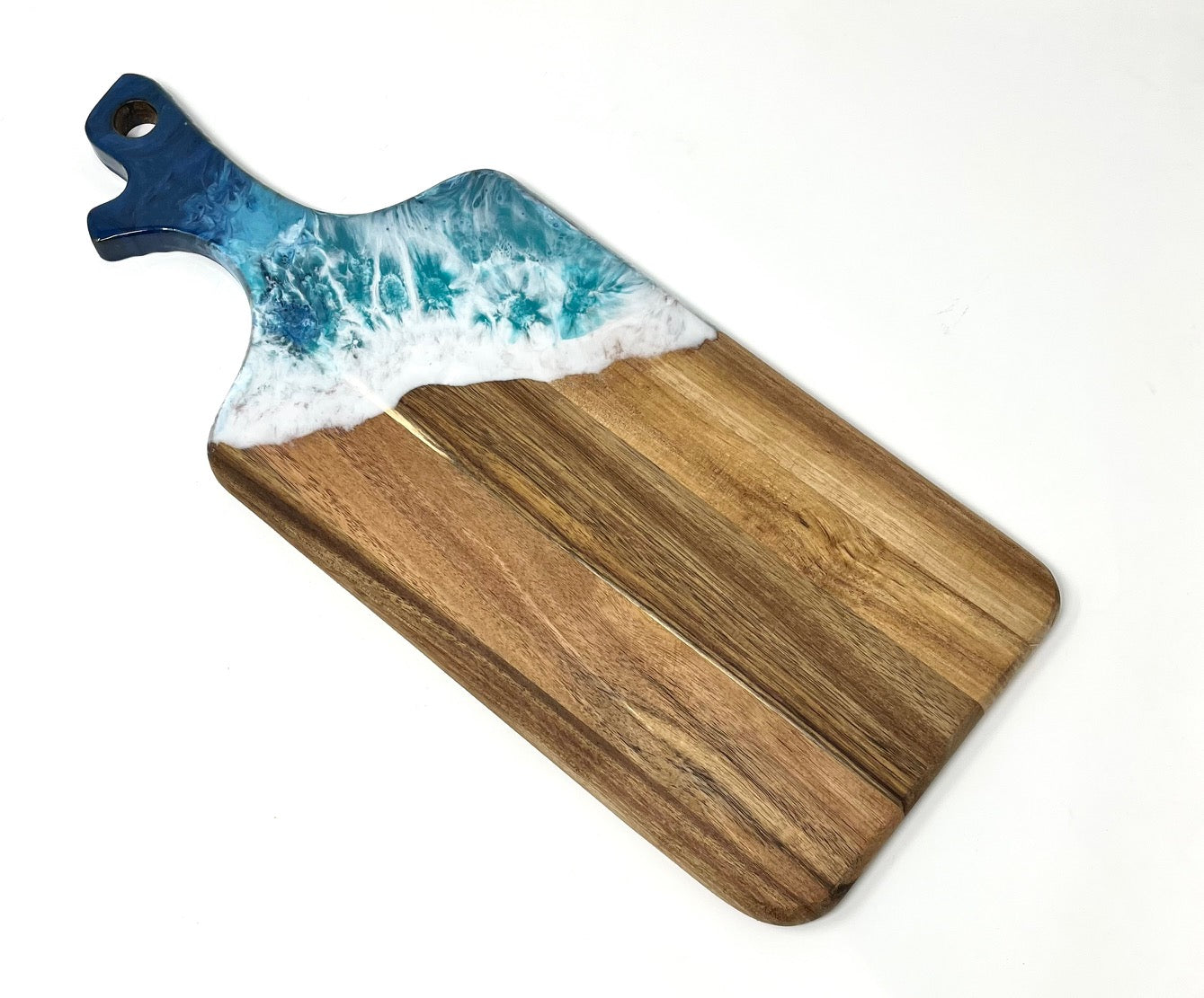 Acacia Wave Effect Paddle Serving Board
